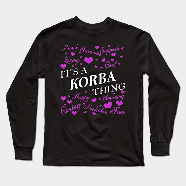 It's a KORBA Thing Long Sleeve T-Shirt by YadiraKauffmannkq